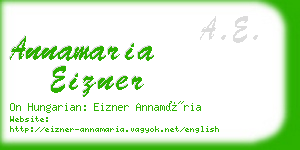 annamaria eizner business card